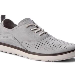 Merrell Women's Grey Casual Perforated Lace-Up Sneaker